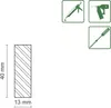 FN Neuhofer Flachleiste 240 cm 40 x 13 mm Fichte/Kiefer Produktbild-Vorschau 2