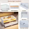Merax Couchtisch mit LED und Glasplatte, Wohnzimmertisch Produktbild-Vorschau 8
