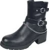 Rock Rebel by EMP Damen schwarze Boots mit Reißverschluss Produktbild-Vorschau 1