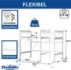 DanDiBo Verstellbares Küchenregal Weiß für Arbeitsplatte Produktbild-Vorschau 2
