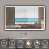 Miroir LED 120x70cm avec cadre noir, tricolore + anti-buée Voir les images du produit 2