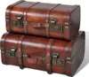 vidaXL Dekokoffer aus Holz 2 Stk. Retro-Stil Braun Produktbild-Vorschau 7