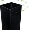 2er Set DARIO Eisenpfosten 8x8cm H.190cm Mattschwarz Produktbild-Vorschau 3