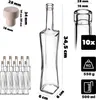 KADAX likeurflessen, 500 ml, 10 stuks, lege glazen flessen Productafbeelding-voorbeeld 3