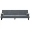 Schlafsofa mit Armlehnen Dunkelgrau Samt , Schlafsofas Produktbild-Vorschau 4