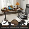 JOIEYOU 120x60cm Schreibtische Bürotisch mit Produktbild-Vorschau 4