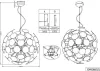 Technical drawing and dimensions of a pendant light. Podgląd zdjęcia produktu