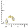 F Ohrstecker 333/- Gold 0,7cm gelb Zirkonia weiß 371320796 Produktbild-Vorschau 2