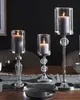 BELIANI Świecznik lampion srebrny szklany jadalnia salon Podgląd zdjęcia produktu 2