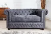 riess-ambiente Chesterfield 2er Sofa 150cm antik grau mit Produktbild-Vorschau 2