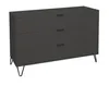 Kommode Erna 119x45x82 Anthrazit matt Lack 14714-D Produktbild-Vorschau 2