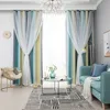 A living room scene with curtains, a sofa, a coffee table, and a chair. Voir les images du produit