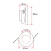 Mini LED Einbauleuchte Spot 1 Watt inklusive Trafo weiß Produktbild-Vorschau 2