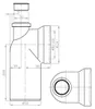 Bruckner WC-Anschlussbogen 90, mit Anschluss, 110mm Produktbild-Vorschau 4