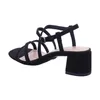 Tamaris Damen Sandalette aus Stoff mit Karree Spitze Produktbild-Vorschau 39