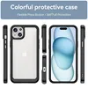 iPhone 15 Hülle, Klar Rückseite Stoßfeste TPU Silikon Produktbild-Vorschau 2
