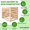 Moderner Komposter aus Lärchenholz Massivholz Produktbild-Vorschau 5