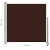 vidaXL Marquise latérale extensible 160x300 cm Marron Voir les images du produit 15