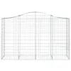 vidaXL Gabionen mit Hochbogen 6 Stk. 200x50x120/140cm Produktbild-Vorschau 5