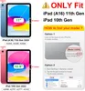 This image shows two iPads, one blue and one pink, with screen overlays indicating screen sizes and camera locations. It also includes instructions on how to find an iPad model number. Produktbild-Vorschau