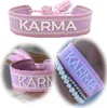 LS-LebenStil Canvas Statement Armband Karma Lila Flieder Produktbild-Vorschau 1