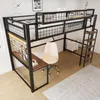 STILVORA Hochbett 90x200cm mit Schreibtisch und Produktbild-Vorschau 5