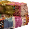 vidaXL 2-Sitzer Modularer Pouf Patchwork Stoff Produktbild-Vorschau 6