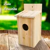 Holz Nistkasten Vogelnest Brutkasten Nisthilfe Meisenkasten Produktbild-Vorschau 2