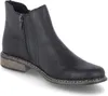 A single black Rieker women's ankle boot is shown from a side-diagonal angle against a white background. Náhled obrázku produktu