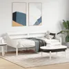 The Living Store Tagesbett ohne Matratze Weiß 90x190 cm Produktbild-Vorschau 4