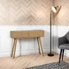 Konsola Ballo z 2 szufladami, naturalny rattan i boho Podgląd zdjęcia produktu 6