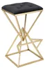 Mauro Ferretti Piramid Barstuhl 40x40x75 cm schwarz gold Produktbild-Vorschau 1