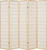 Homestyle4u 76, Paravent Raumteiler 5 teilig, Holz Natur, Produktbild-Vorschau 2
