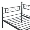 Letto in metallo "Kerava" con rete a doghe 90x200 cm, nero Anteprima dell’immagine prodotto 5