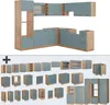 Eckküche Vicco R-Line Blau-Grau/Goldkraft Eiche 247 x 60 cm Produktbild-Vorschau 8