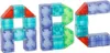 magnetische 3D-Bausteine LED leuchtend 134 el. Produktbild-Vorschau 4