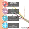 PremiumX 50m Telefonkabel 4x2x0,6mm J-Y(ST)Y Telefonleitung Produktbild-Vorschau 3