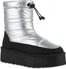 A single silver and black winter boot is shown against a white background. Produktbild-Vorschau