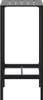vidaXL Bartisch Schwarz 50x50x110 cm Pulverbeschichteter Produktbild-Vorschau 5