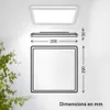 Panneau LED de Salle de bain, blanc, carré, 29x29cm 18W Voir les images du produit 5