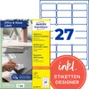 Avery Zweckform L4737REV-10, etiquetas universales, 63,5 x Vista previa de la imagen del producto 2