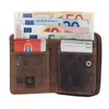 Greenburry Minibörse Geldbörse Leder braun Vintage Produktbild-Vorschau 5
