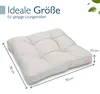 Cuscino Beautissu Lounge Outdoor Grigio chiaro XLuna, 70x70 Anteprima dell’immagine prodotto 3
