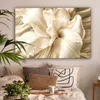 Leinwandbilder 120x80 cm - Beige Blume, moderne Wandbilder Produktbild-Vorschau 2