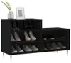 vidaXL Schuhregal Schwarz 102x36x60 cm Holzwerkstoff Produktbild-Vorschau 3