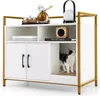 COSTWAY Cat Cabinet Litter Box s dvojitými dverami a Náhľad obrázku produktu 1