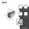 Dalsys 5x Endstück für Fliesenschiene 10mm Quadratprofil Produktbild-Vorschau 2
