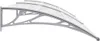 vidaXL Auvent de porte Gris 240x100 cm PC Voir les images du produit 4