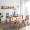 home24 Esstisch - Esche Teilmassiv - Grau Produktbild-Vorschau 2