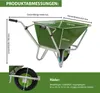 Hofkarre XL 220 L 300 kg Stahlfelge Luftrad Futterkarre Produktbild-Vorschau 2